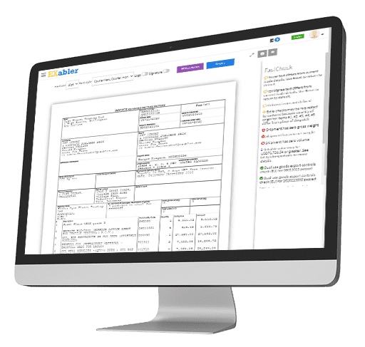 pre-loaded customs document templates